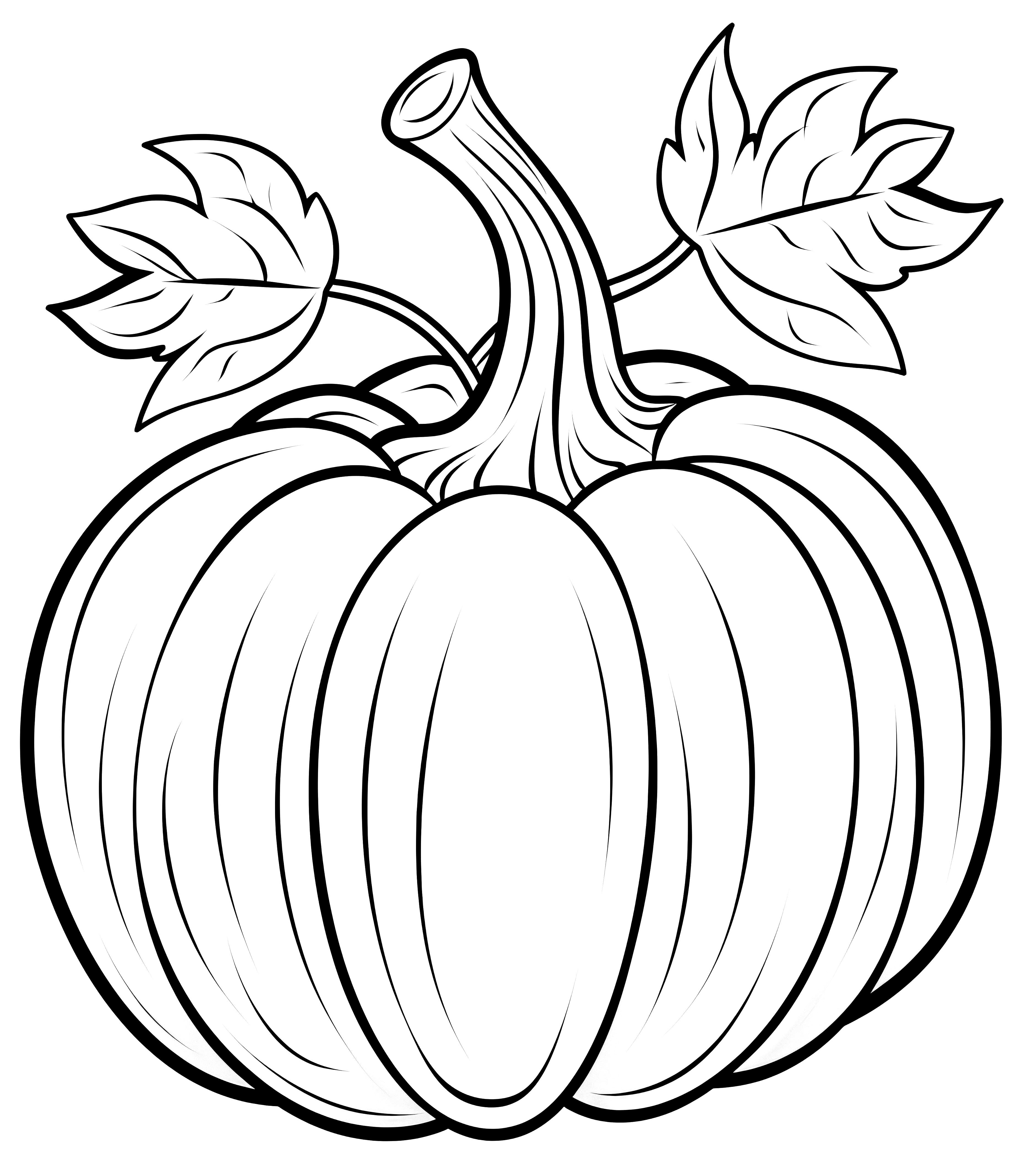 Pumpkin Coloring Page printable artwork
